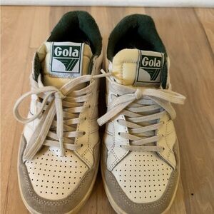 Gola Cream and Green Sneakers